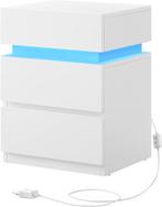 Nachtkastje met LED verlichting - 3 laden - verschillende, Huis en Inrichting, Slaapkamer | Nachtkastjes, Verzenden, Nieuw