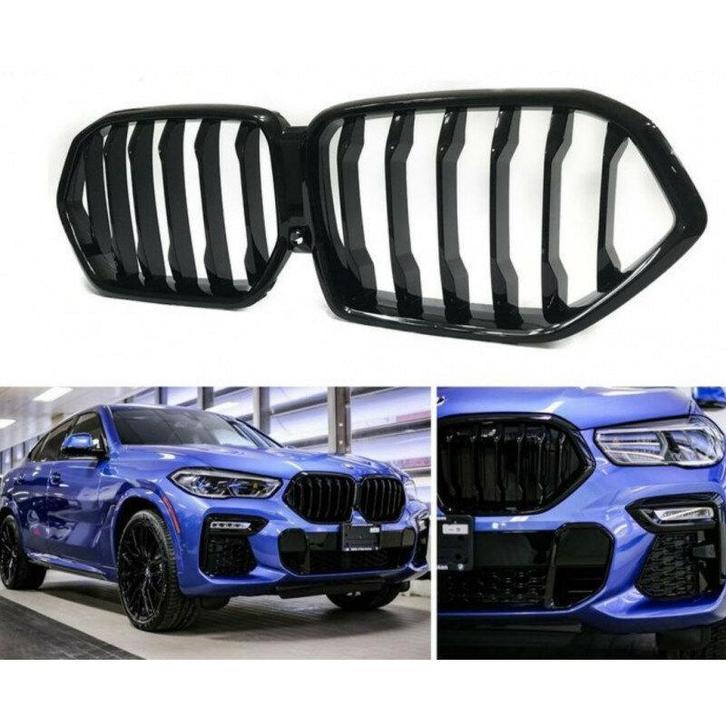 Glans Zwarte Nieren BMW X6 G06 B2091, Auto-onderdelen, Carrosserie, Nieuw, BMW, Voor, Links, Rechts