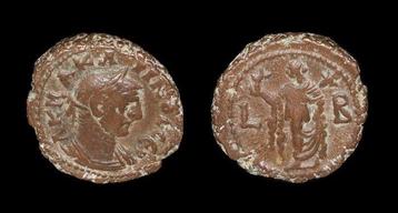 Egypte Alexandria. Carinus (AD 283-285). Tetradrachm year 2
