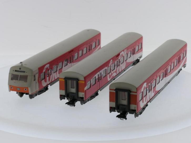 Schaal H0 Märklin 4393 3 S-Bahn rijtuigen met Coca-Cola r.., Hobby en Vrije tijd, Modeltreinen | H0, Wisselstroom, Overige typen