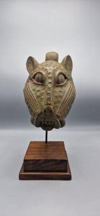 KONINKLIJKE LUIPAARDKOP IN TERRACOTTA - Beni Edo - Nigeria