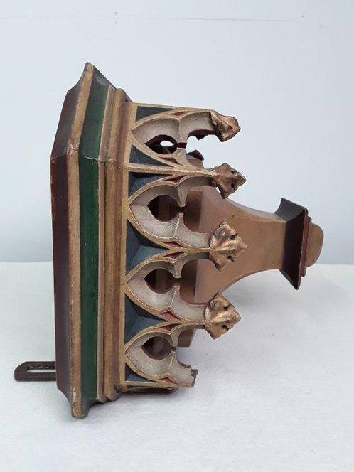 Console - Bois - Console de léglise néo-gothique, Antiek en Kunst, Kunst | Niet-Westerse kunst