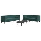 vidaXL 2-delige Loungeset Chesterfield en bolsters fluweel, Verzenden, Nieuw