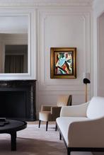 Carola Castro - Arlequín con Careta, Antiek en Kunst, Kunst | Schilderijen | Modern