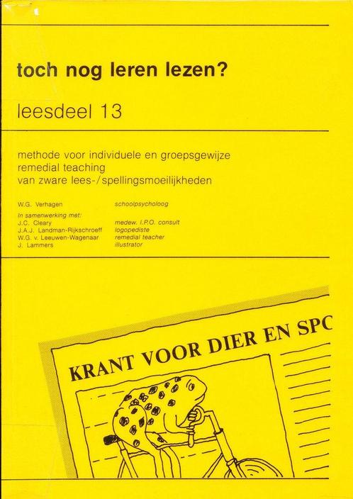 Toch nog leren lezen? Versie 1 leesdeel 13, Boeken, Schoolboeken, Verzenden