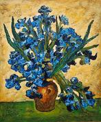 Daprés Van Gogh (XX) - Iris dans un vase en terre cuite, Antiek en Kunst