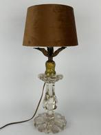 Tafellamp - Kristal, Messing - Grote kristallen lamp, Antiek en Kunst