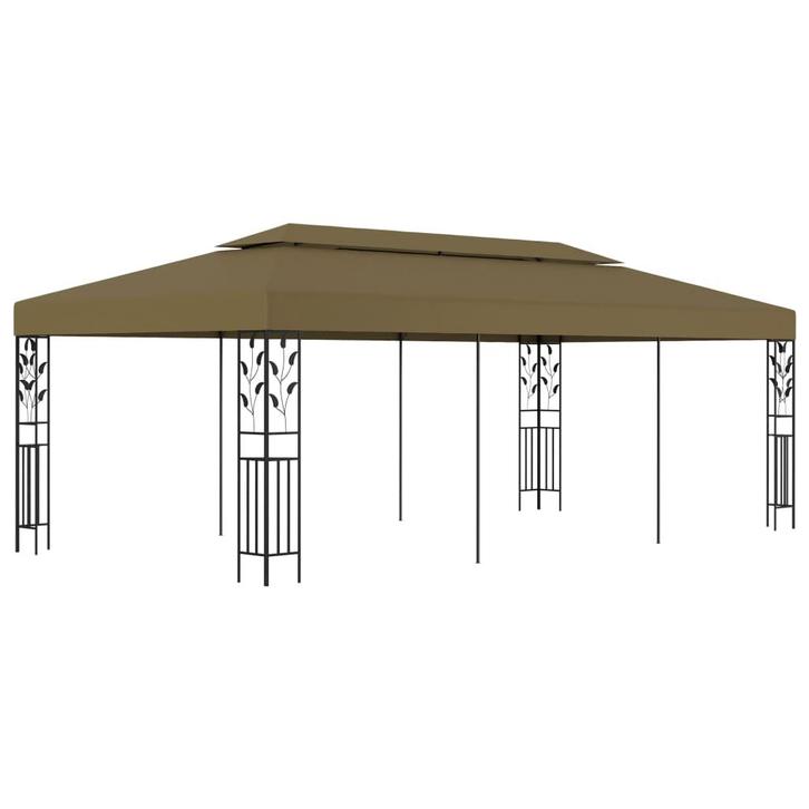 vidaXL Prieel 180 g/m² 6x3 m taupe, Tuin en Terras, Partytenten, Nieuw, Verzenden