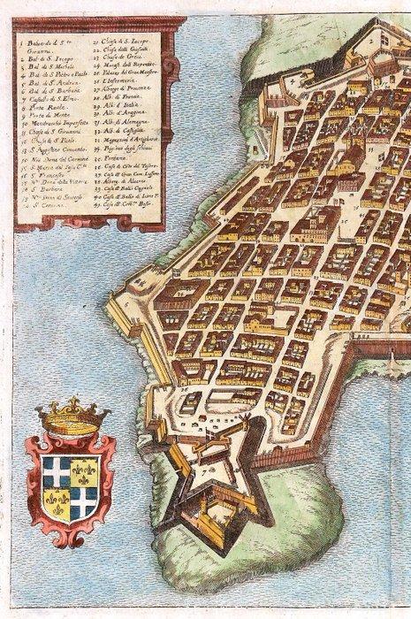 Malte - Valletta; M. Merian / M. Zeiller - Valletta Citta, Boeken, Atlassen en Landkaarten
