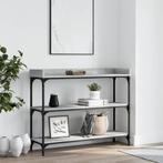 vidaXL Table console avec étagères sonoma gris 100x30x80, Verzenden, Neuf