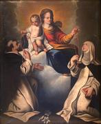 Escuela española o colonial (XVIII) - Virgen del Rosario con