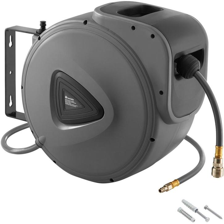 tectake Persluchtslang met haspel - 30 m, Doe-het-zelf en Bouw, Compressors, Verzenden