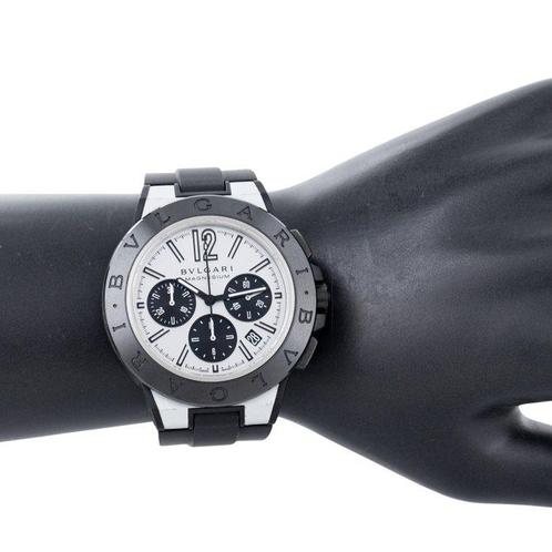 Bvlgari - Diagono Magnesium Date Chronograph - Zonder, Handtassen en Accessoires, Horloges | Heren