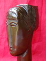 Amadeo Modigliani - Hoofd, Antiquités & Art, Art | Sculptures & Bois, Verzenden
