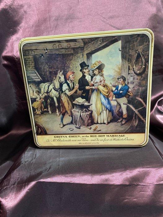 Carr & Co LTD - Carlise - Koektrommel - blik - kerstblik met, Antiek en Kunst, Curiosa en Brocante