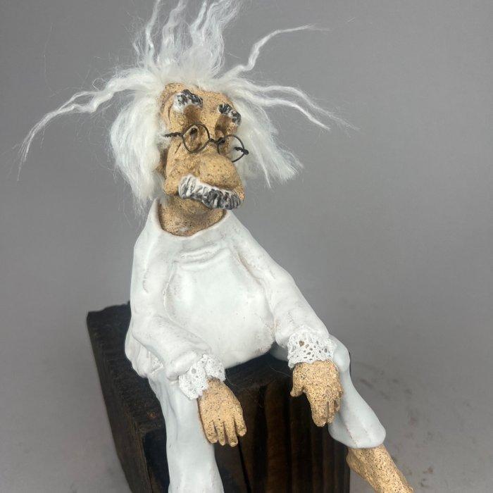 Anna Em - No reserve- Albert Einstein - hand made, Antiek en Kunst, Kunst | Schilderijen | Modern