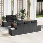 vidaXL Tuinbank Set 6 pcs Zwart, Tuin en Terras, Verzenden, Nieuw