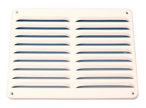 Aluminium schoepenrooster opbouw 245 x 195mm - WIT (1-2520W), Doe-het-zelf en Bouw, Ventilatie en Afzuiging, Nieuw, Verzenden