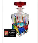 Bottiglia - da Whisky - Fles - handgedecoreerd glas, Antiquités & Art