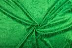 Velvet stof groen stof - 10m rol - Polyester stof, Hobby en Vrije tijd, Nieuw, Verzenden