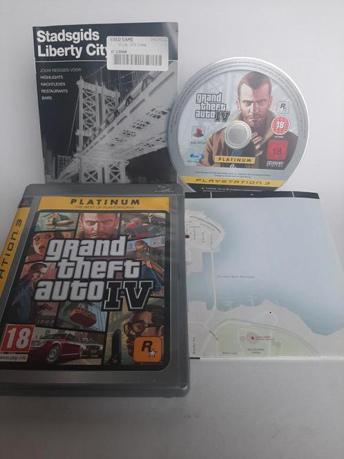 Grand Theft Auto IV Platinum Playstation 3, Games en Spelcomputers, Games | Sony PlayStation 3, Zo goed als nieuw, Ophalen of Verzenden