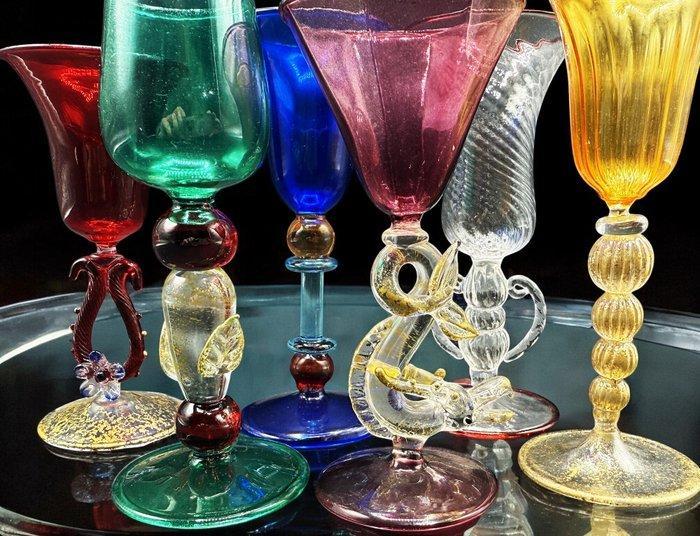 Kelk (6) - Muranoglas, Antiek en Kunst, Antiek | Meubels | Tafels