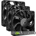 Corsair iCUE LINK RX120 120mm PWM Fan Starter Kit Black, Computers en Software, Verzenden, Nieuw