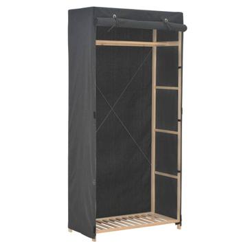 vidaXL Kledingkast 79x40x170 cm stof grijs, Huis en Inrichting, Kasten | Kleerkasten, Verzenden, Nieuw