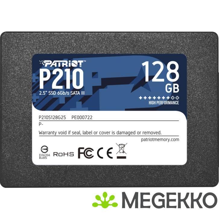 Patriot Memory P210 2.5  128 GB SATA III SSD, Computers en Software, Harde schijven, Nieuw, Verzenden
