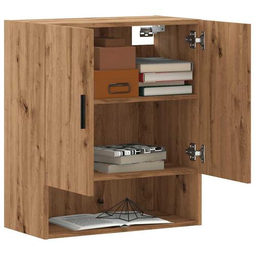 vidaXL Wandkast 60x31x70 cm bewerkt hout artisanaal, Huis en Inrichting, Kasten | Overige, Nieuw, Verzenden