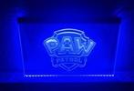 Paw patrol pawpatrol neon bord lamp LED verlichting *BLAUW*, Verzenden, Nieuw