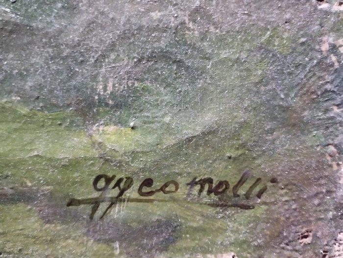 Gigi Comolli (1893-1976) - Lago montano, Antiek en Kunst, Kunst | Schilderijen | Klassiek