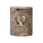 Theelichthouder Hout Met Hart 9cm, Verzenden, Nieuw