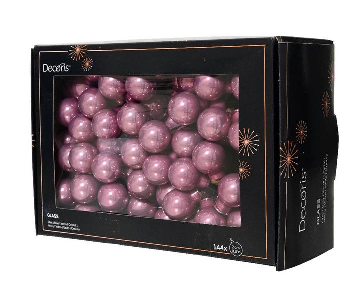 Balletjes op draad 2 cm vintage roze glans doos 144 stuks, Maison & Meubles, Accessoires pour la Maison | Plantes & Fleurs artificielles