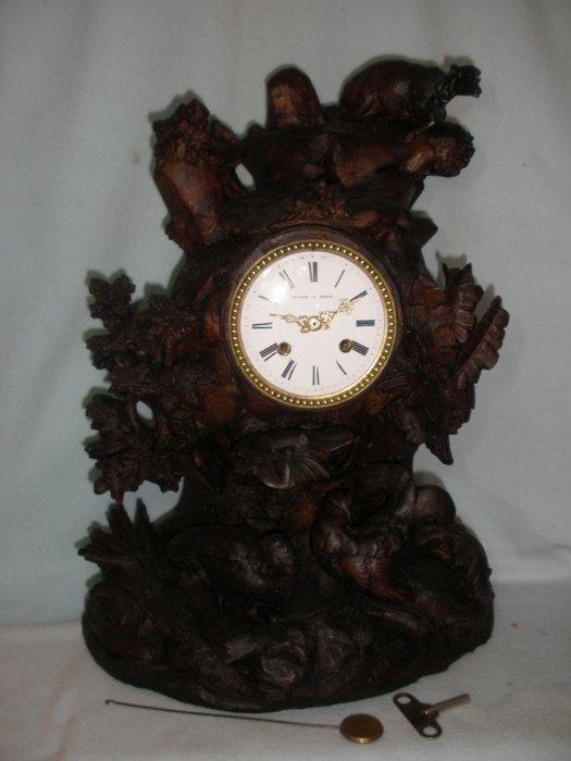Zwarte Woud pendule - Zwarte Woud - Antiek Hout Messing, Antiek en Kunst, Antiek | Klokken