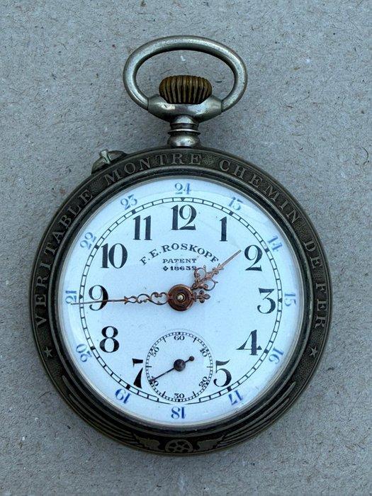 Roskopf - Spoorweghorloge F.E. Roskopf - No Reserve Price -, Handtassen en Accessoires, Horloges | Heren