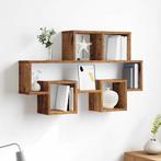 vidaXL Wandplank met plank Oud hout 82 x 15 x 51 cm Bewerkt, Verzenden, Nieuw