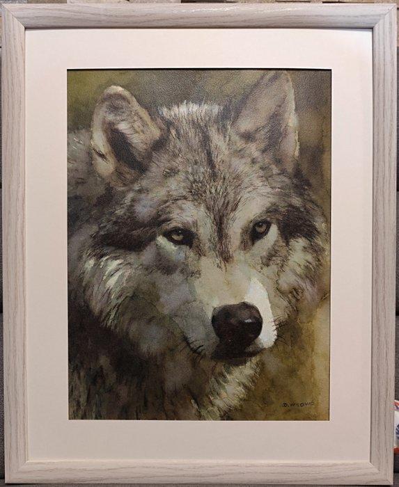 Davor Ivkovi (1965) - Wolf, Antiquités & Art, Art | Peinture | Classique