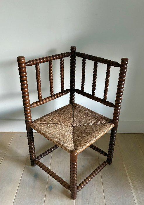Bobbin - Chaise - Chêne - Chaise d’angle à dossier haut, Antiquités & Art, Antiquités | Autres Antiquités