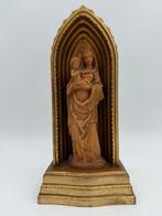 Anri - Beeldje - Madonna met kind in nis - Hout