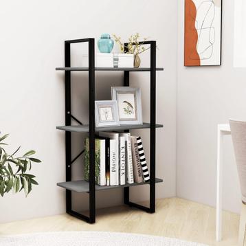 vidaXL Opbergrek 60x30x105 cm massief grenenhout grijs, Verzenden