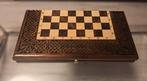 Jeu déchecs - Three-in-one set - chess, backgammon and, Antiek en Kunst
