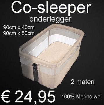 100% MERINO WOL WOLLEN Co-sleeper onderlegger 90cm x 50cm beschikbaar voor biedingen