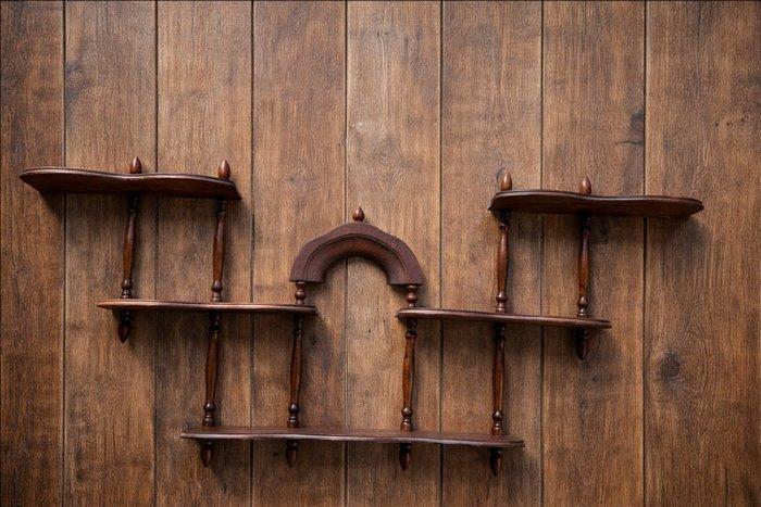 Wandrek - Hout - muurplank, Antiek en Kunst, Curiosa en Brocante