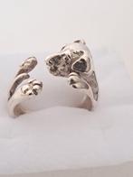 Zonder Minimumprijs - Ring Zilver - Hondenziekte, Handtassen en Accessoires, Ringen, Nieuw
