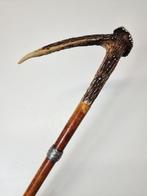 Wandelstok - gewei, hout, Antiek en Kunst