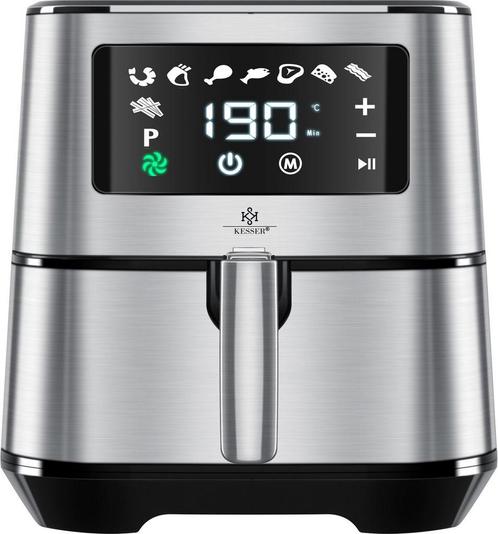 Airfryer XXL 5,5 Liter - heteluchtfriteuse  - RVS  - 1700W, Elektronische apparatuur, Airfryers, Verzenden