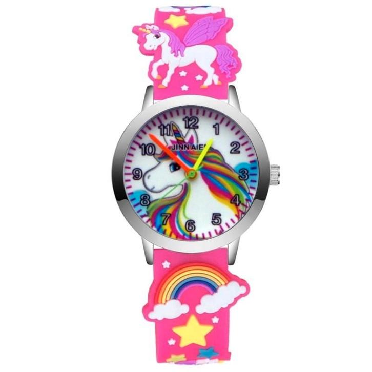 Fako - Kinderhorloge - 3D - Eenhoorn Hoofd - Fluor Roze, Bijoux, Sacs & Beauté, Montres | Enfants, Envoi