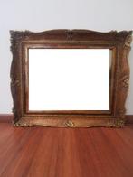 Lijst - Hout, Oud, goudkleurig houten kader met