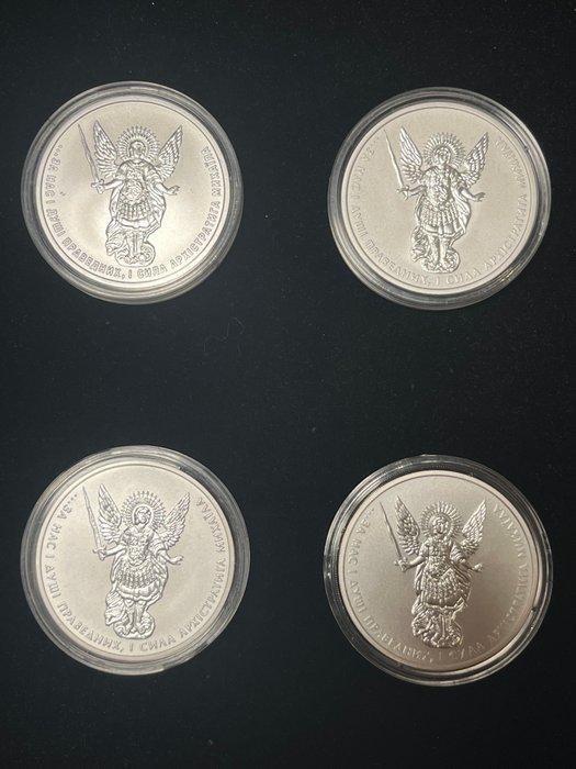 Oekraïne. 2015/2020 Erzengel Michael, 4 x 1 oz, Timbres & Monnaies, Monnaies | Europe | Monnaies non-euro
